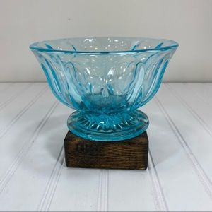 Vintage Light blue Viking Glass bowl